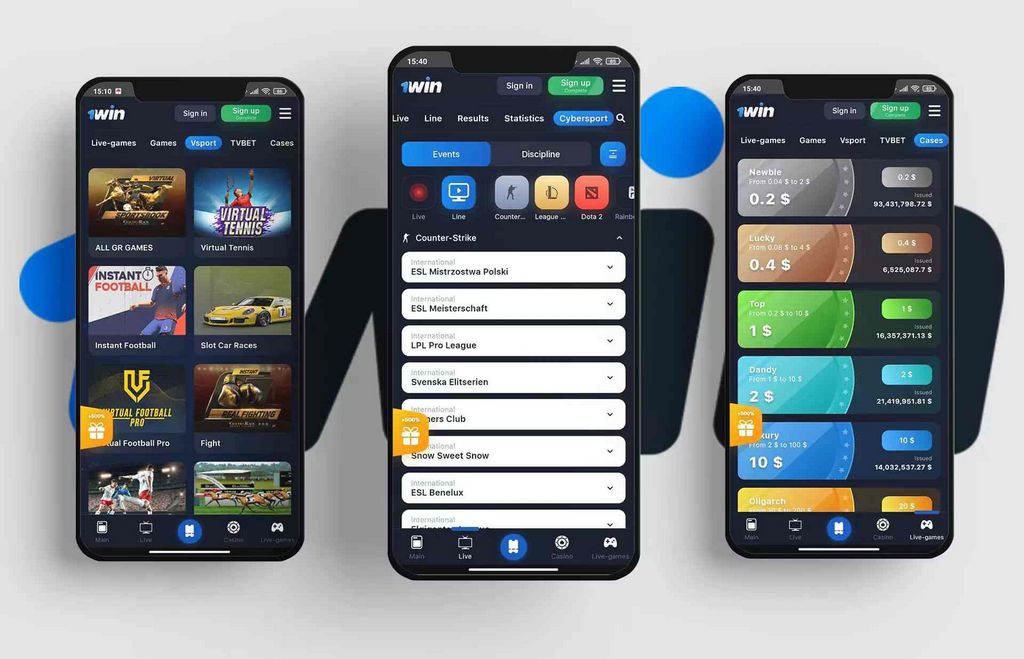 ¿Qué ventajas están disponibles en la aplicación 1Win?